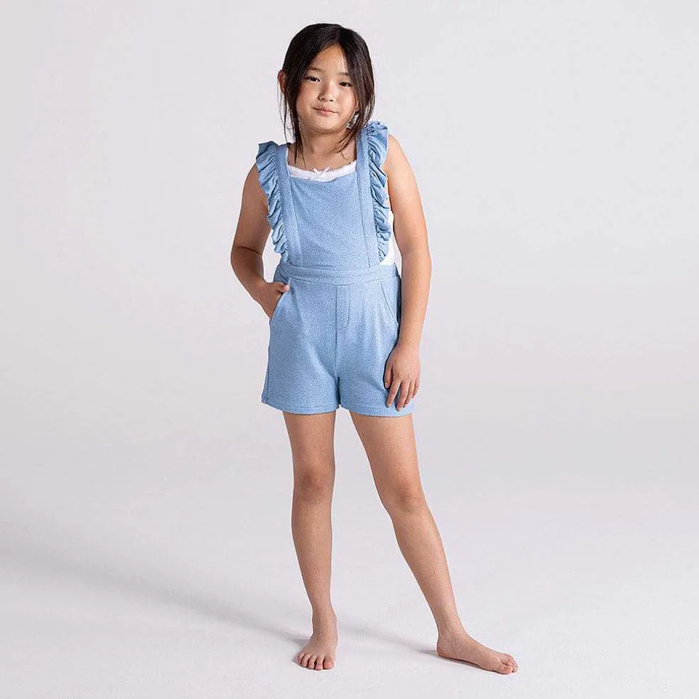 Posh Peanut French Terry Short Overalls Online