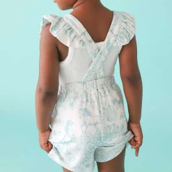 Posh Peanut French Terry Short Overalls Best