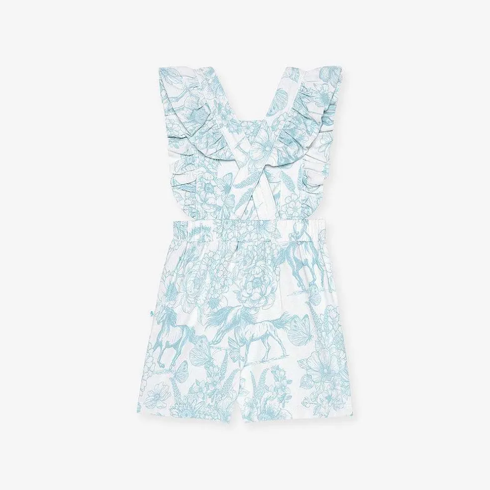 Posh Peanut French Terry Short Overalls Best