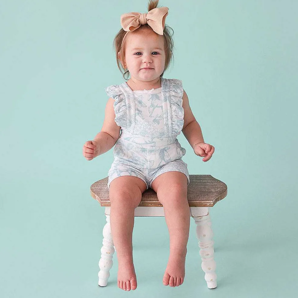 Posh Peanut French Terry Short Overalls Best
