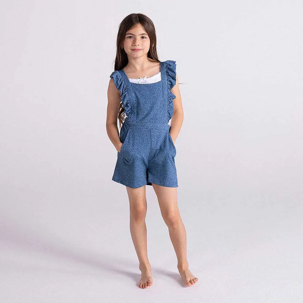 Posh Peanut French Terry Short Overalls Online