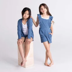 Posh Peanut French Terry Short Overalls Online
