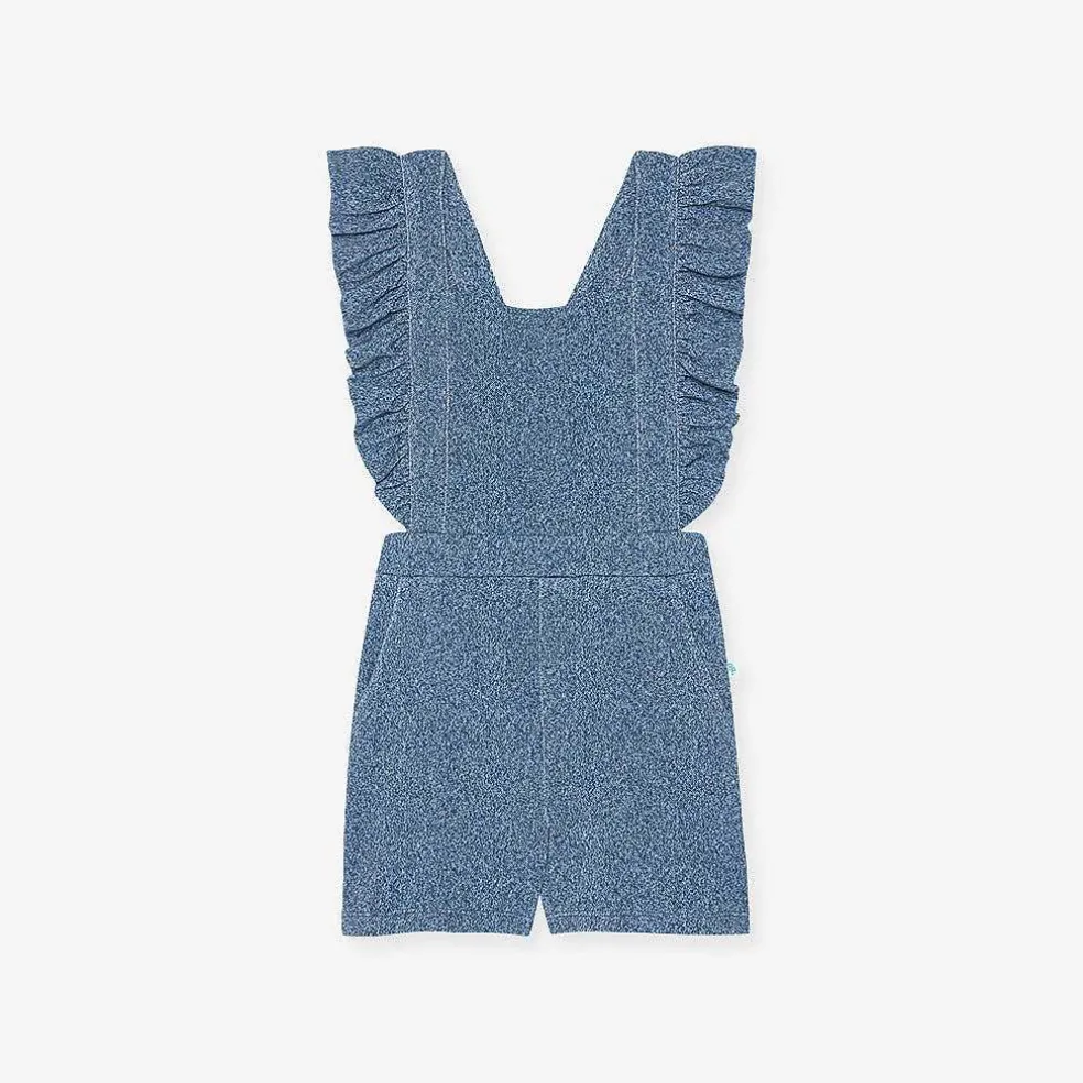 Posh Peanut French Terry Short Overalls Online
