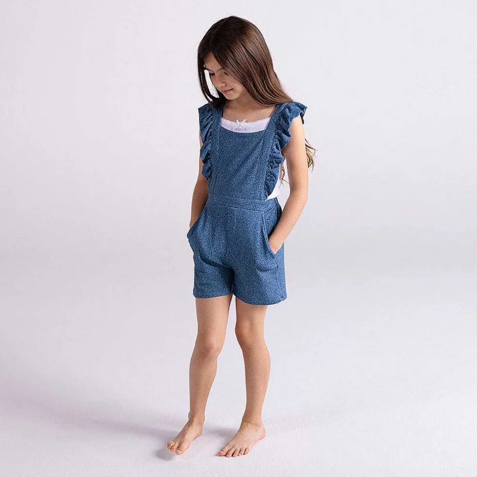 Posh Peanut French Terry Short Overalls Online