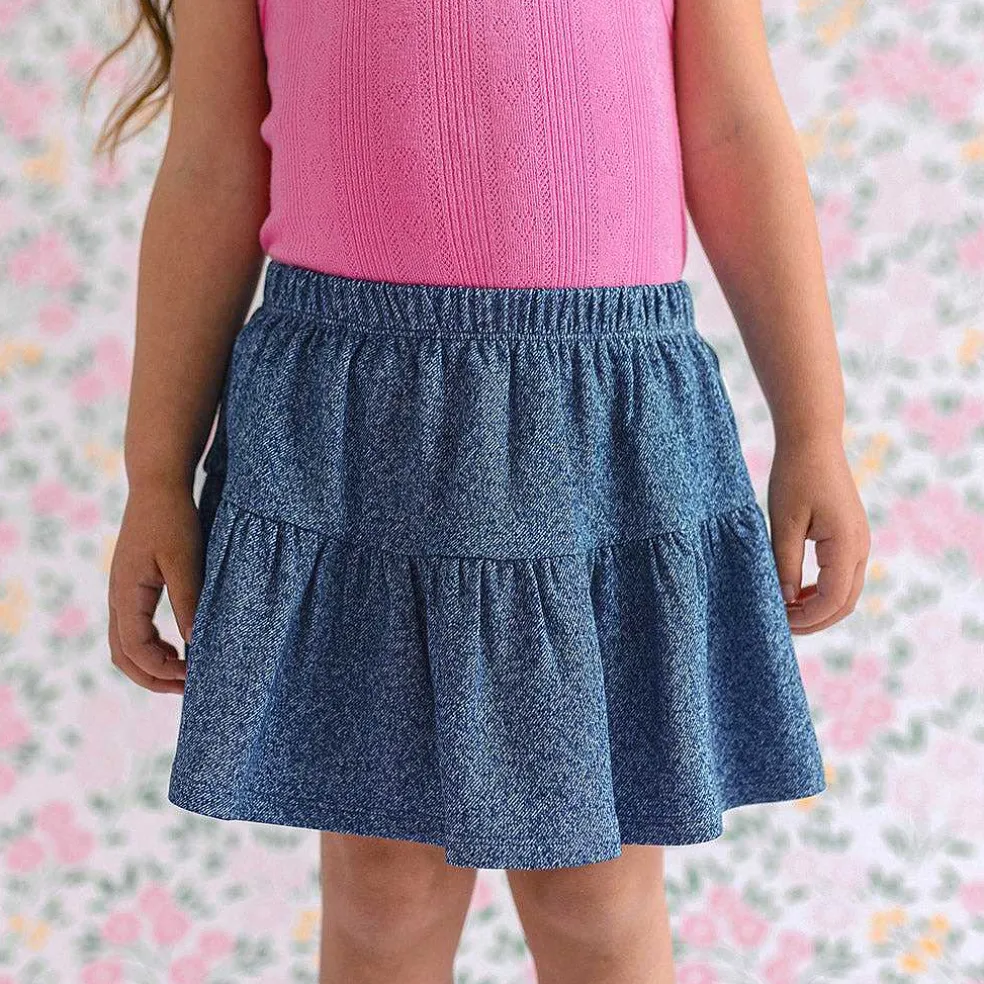 Posh Peanut French Terry Skater Skirt New