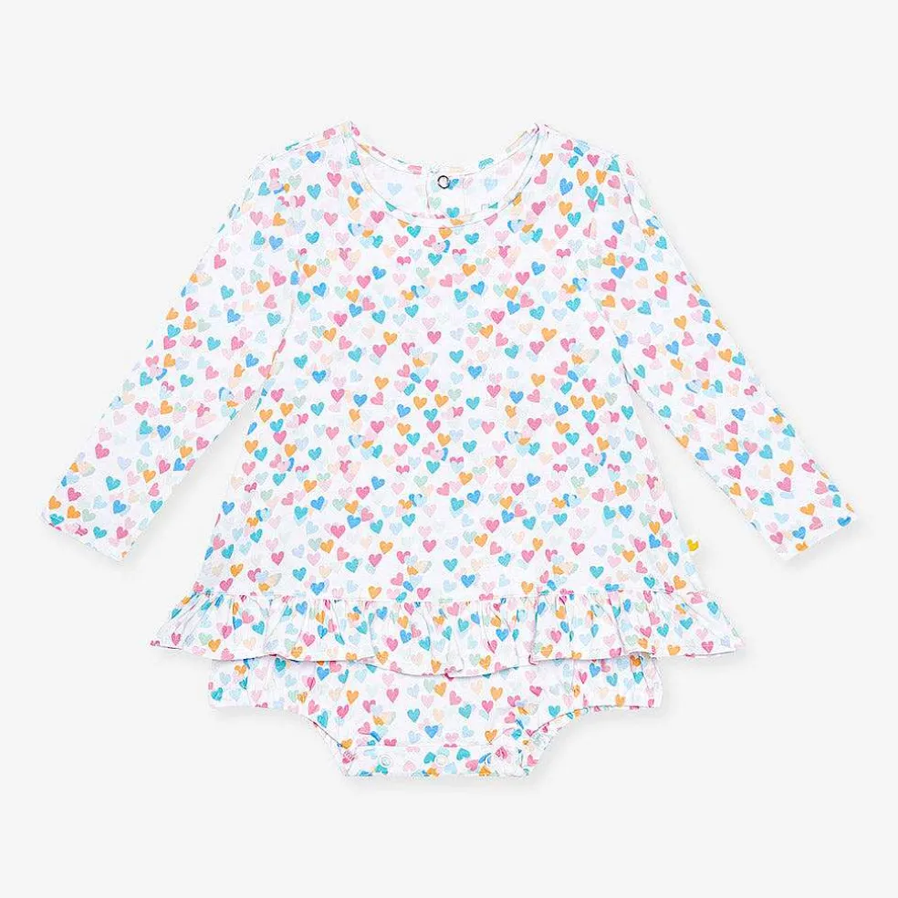 Posh Peanut Long Sleeve Bubble Romper Dress Online
