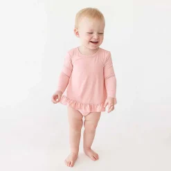 Posh Peanut Long Sleeve Bubble Romper Dress Discount