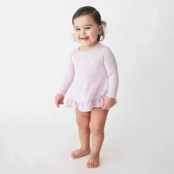 Posh Peanut Long Sleeve Bubble Romper Dress Fashion