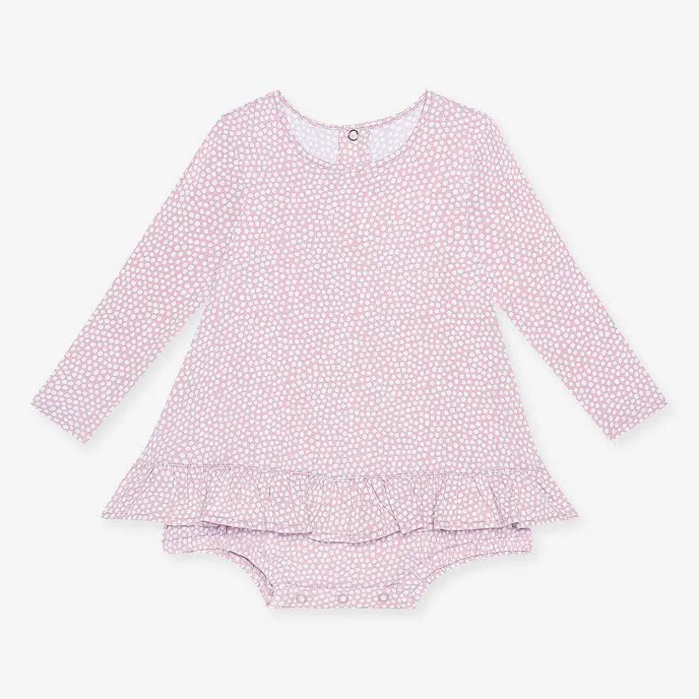 Posh Peanut Long Sleeve Bubble Romper Dress Fashion