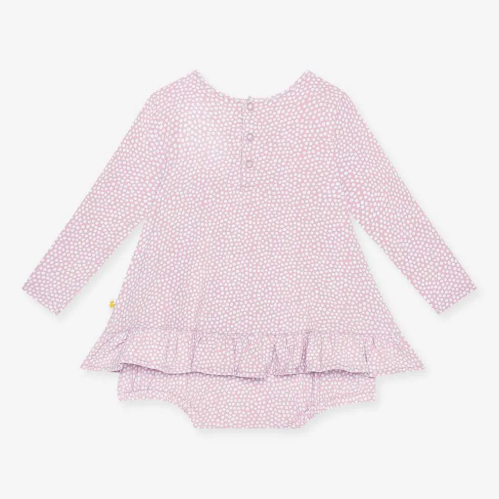 Posh Peanut Long Sleeve Bubble Romper Dress Fashion