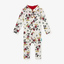 Posh Peanut Long Sleeve Collared Henley Romper Hot