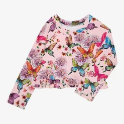 Posh Peanut Long Sleeve Rash Guard Ruffled Bummie Set Best