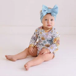 Posh Peanut Long Sleeve Rash Guard Ruffled Bummie Set Flash Sale