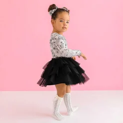 Posh Peanut Long Sleeve Tulle Dress Best Sale