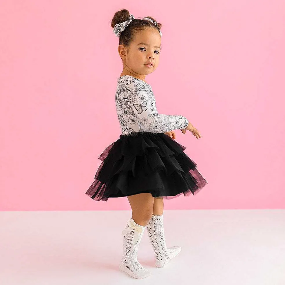 Posh Peanut Long Sleeve Tulle Dress Best Sale