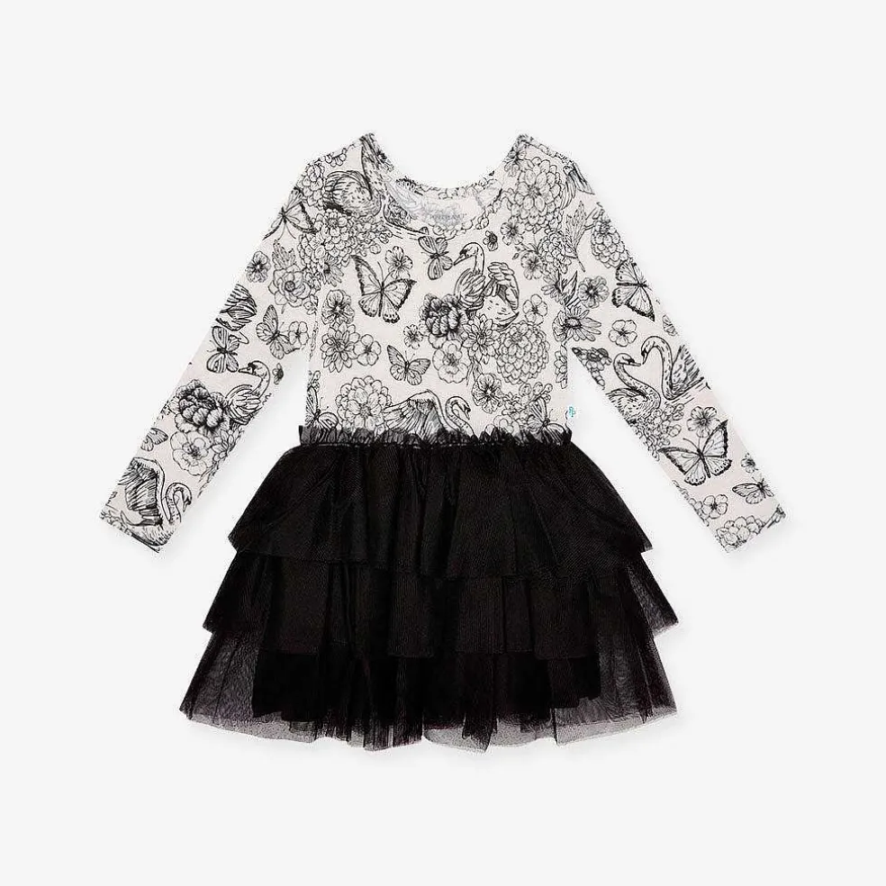 Posh Peanut Long Sleeve Tulle Dress Best Sale