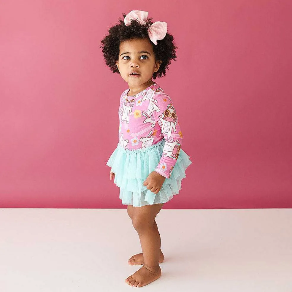 Posh Peanut Long Sleeve Tulle Skirt Bodysuit Best Sale