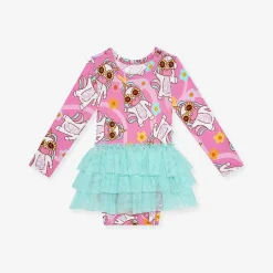 Posh Peanut Long Sleeve Tulle Skirt Bodysuit Best Sale