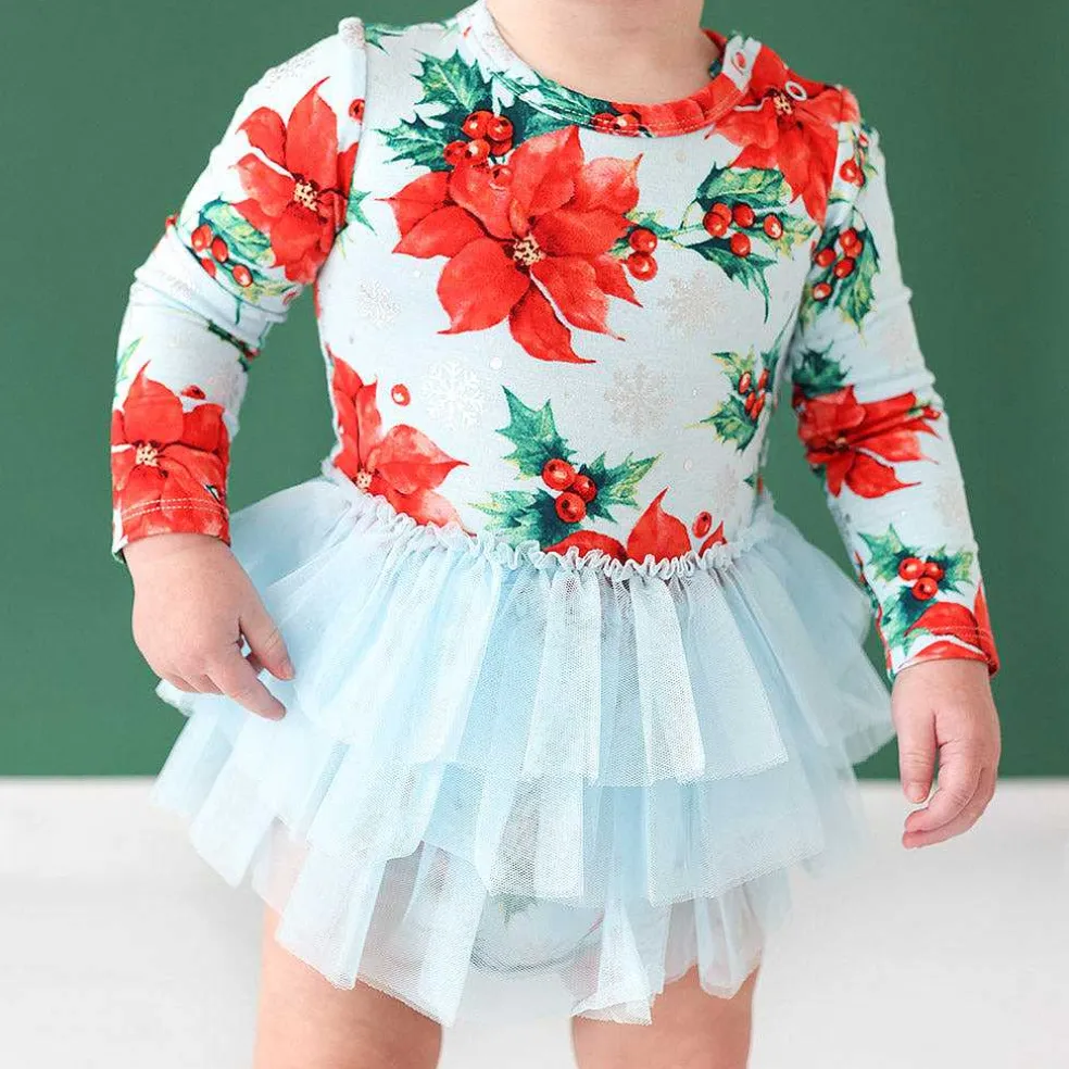 Posh Peanut Long Sleeve Tulle Skirt Bodysuit Online