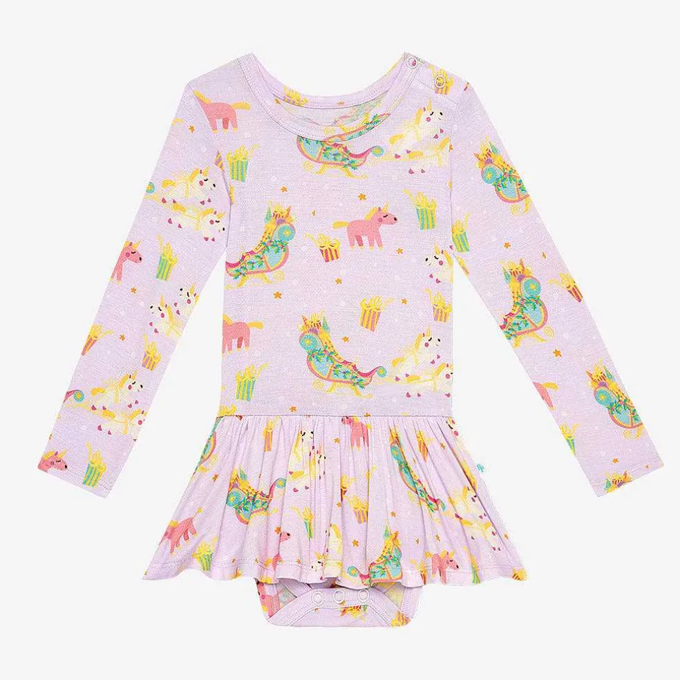 Posh Peanut Long Sleeve Twirl Skirt Bodysuit Cheap
