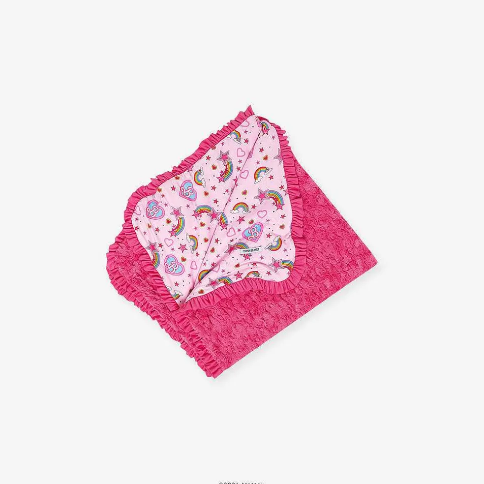 Posh Peanut Minky Ruffled Luxette Patoo® Blanket New