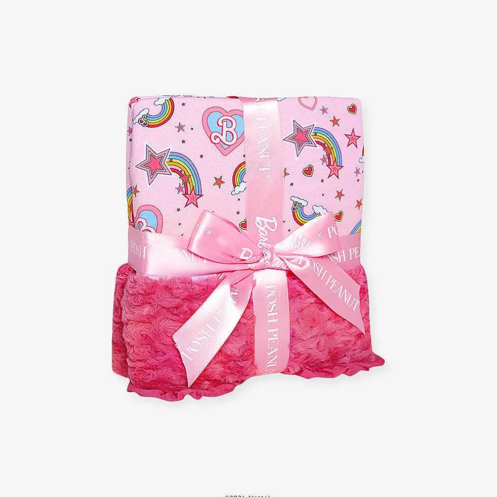 Posh Peanut Minky Ruffled Luxette Patoo® Blanket New