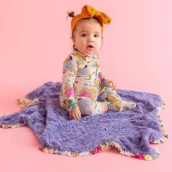 Posh Peanut Minky Ruffled Luxette Patoo® Blanket Online