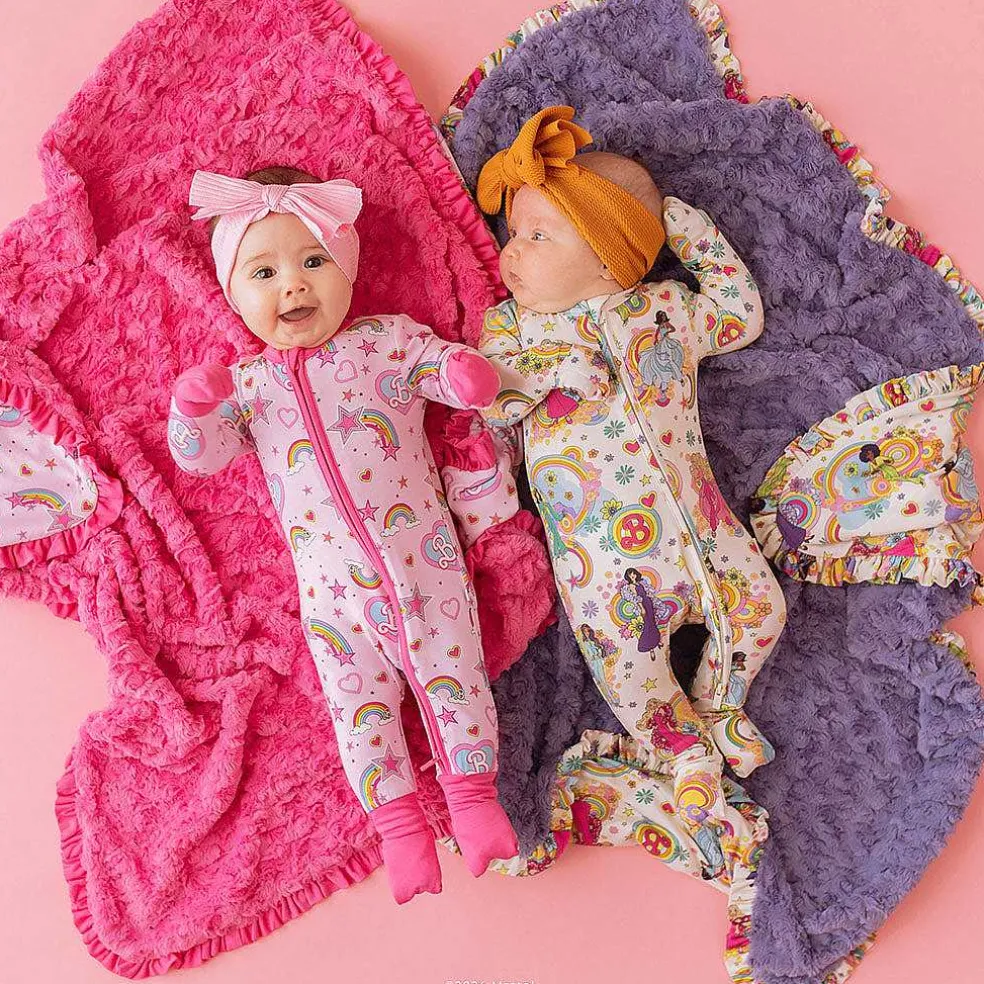 Posh Peanut Minky Ruffled Luxette Patoo® Blanket Online