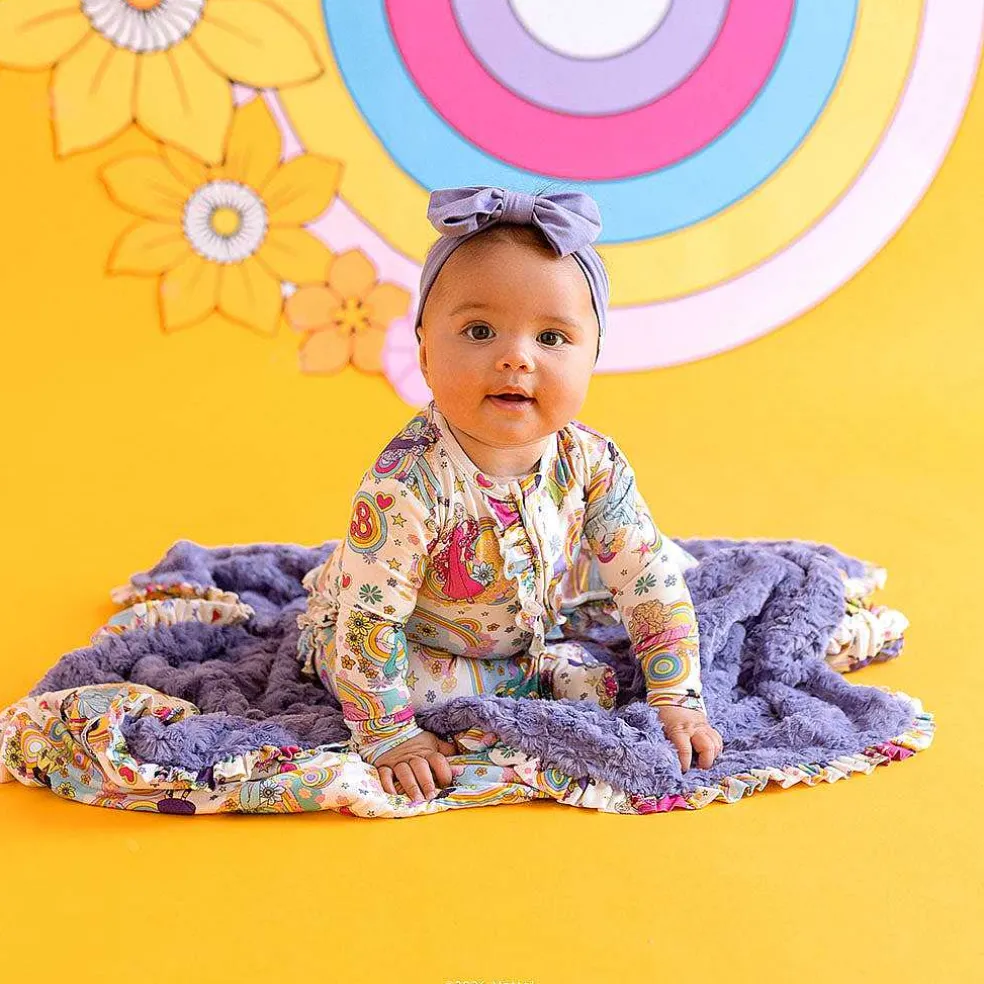 Posh Peanut Minky Ruffled Luxette Patoo® Blanket Online