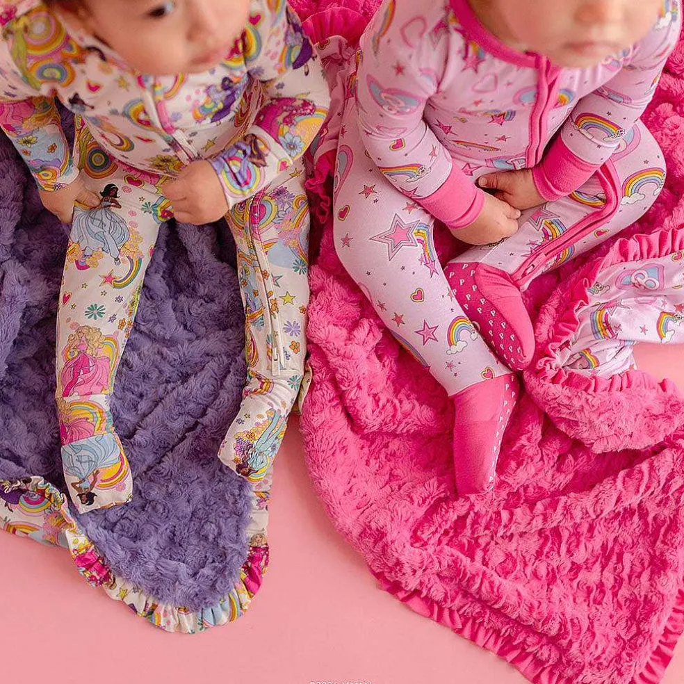 Posh Peanut Minky Ruffled Luxette Patoo® Blanket Online