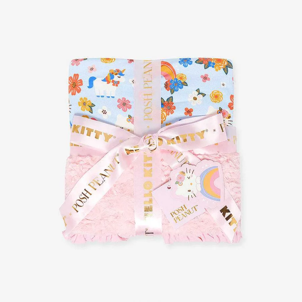 Posh Peanut Minky Ruffled Luxette Patoo® Blanket Shop