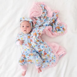 Posh Peanut Minky Ruffled Luxette Patoo® Blanket Shop