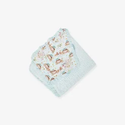 Posh Peanut Minky Ruffled Luxette Patoo® Blanket Sale