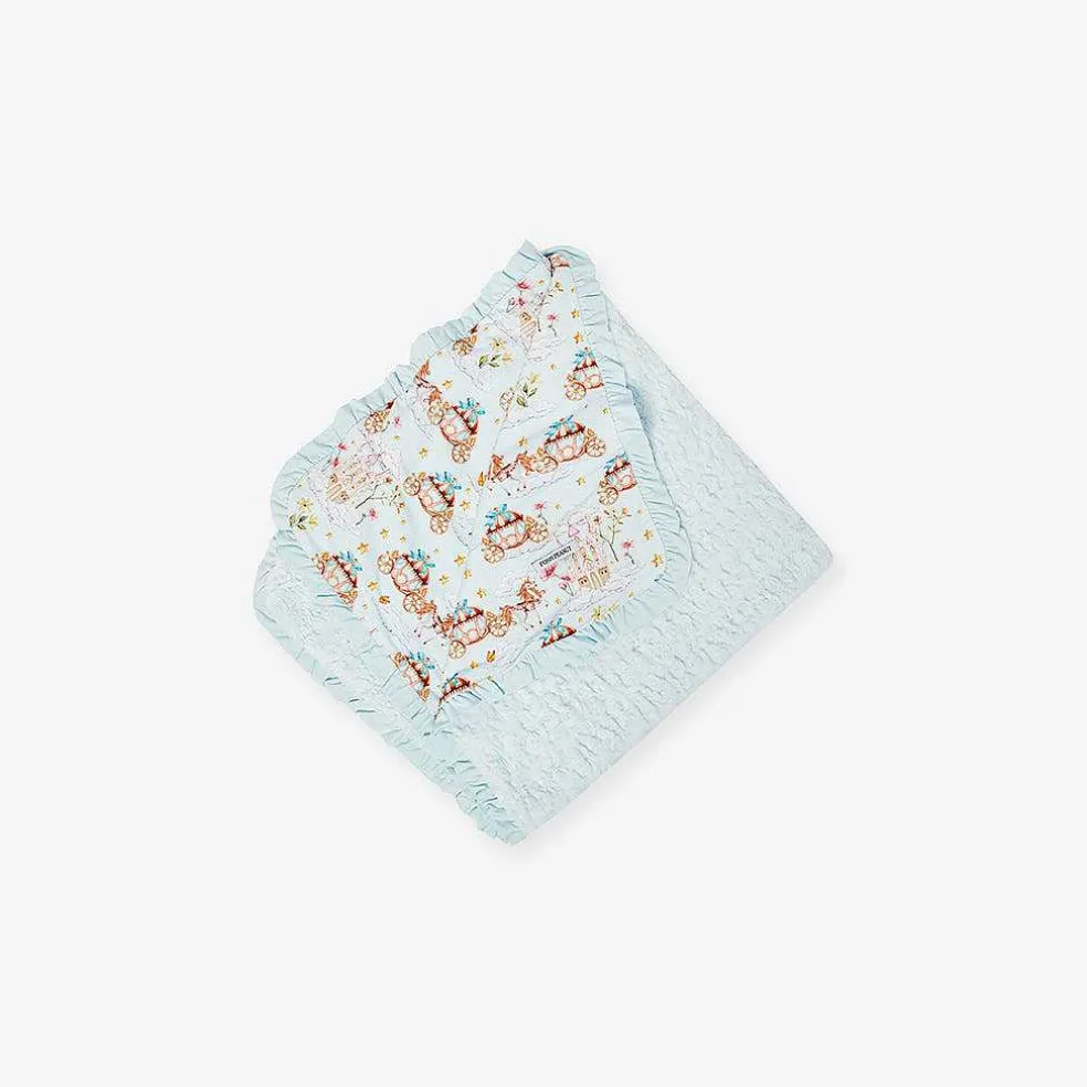 Posh Peanut Minky Ruffled Luxette Patoo® Blanket Sale