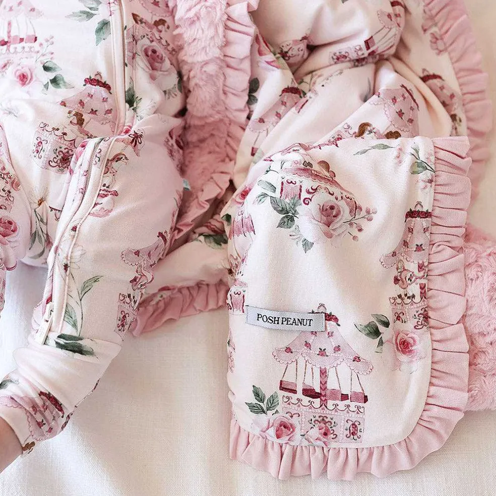 Posh Peanut Minky Ruffled Luxette Patoo® New