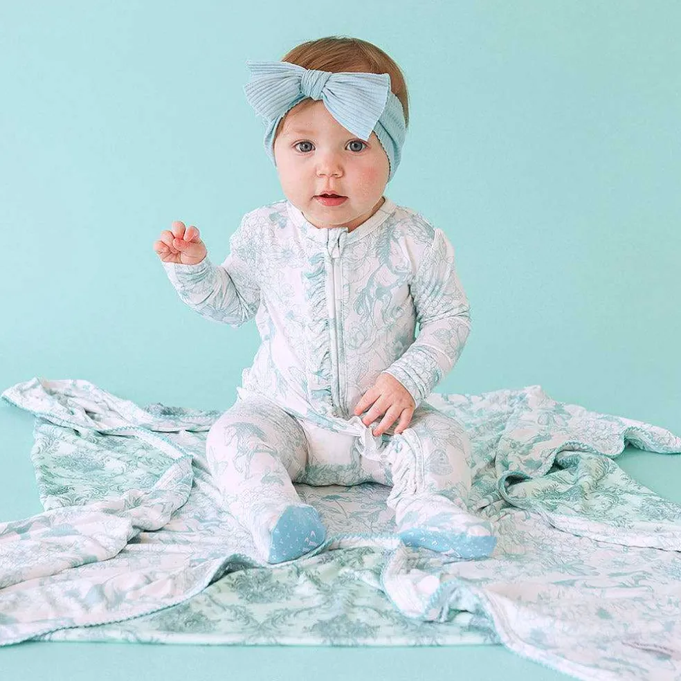 Posh Peanut Picot Patoo® Blanket Hot
