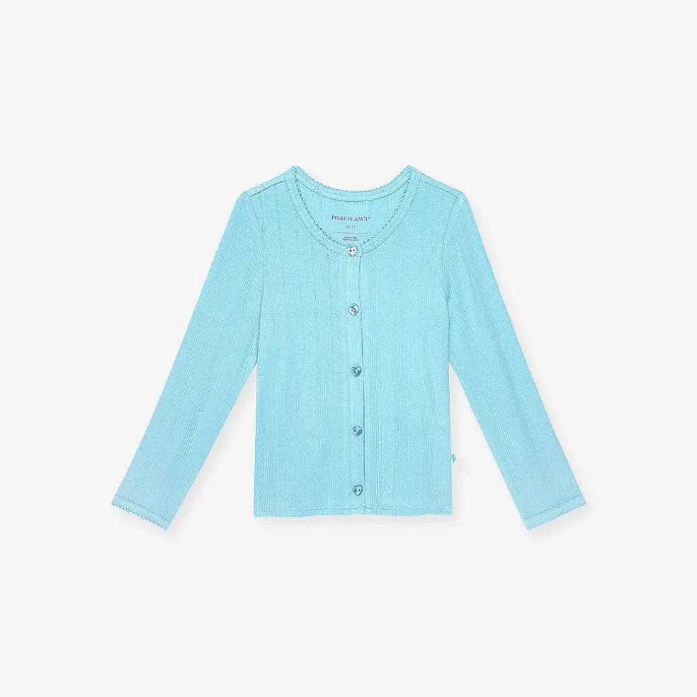Posh Peanut Pointelle Cardigan Online