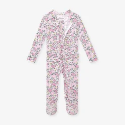 Posh Peanut Pointelle Footie Ruffled Zippered One Piece Best
