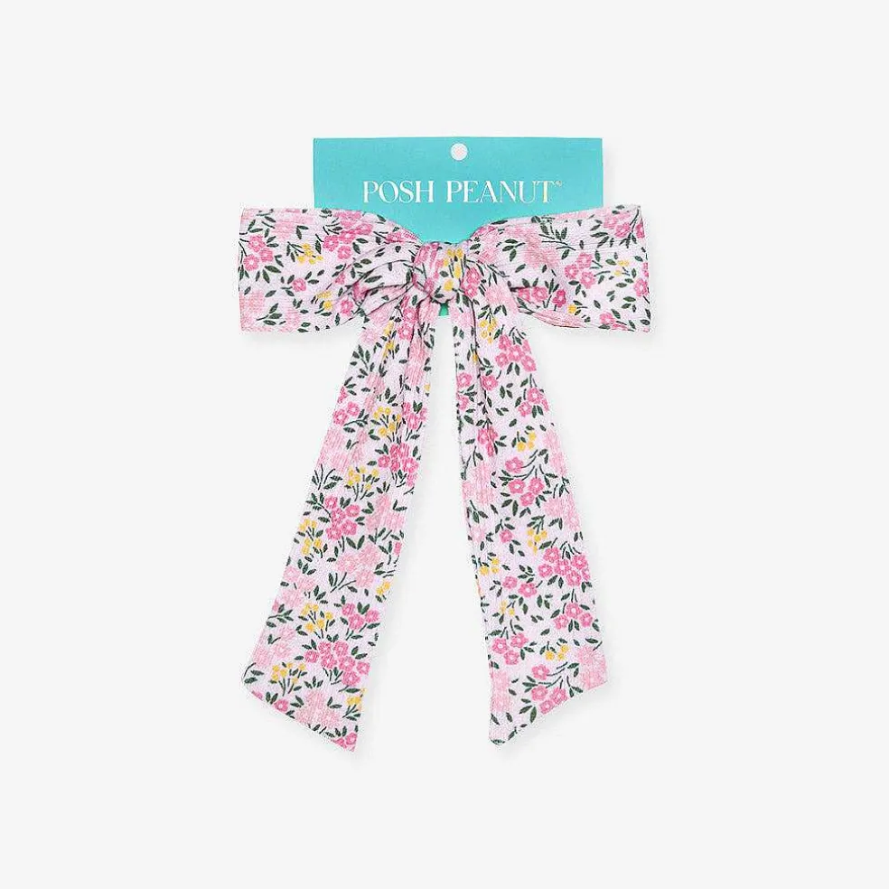 Posh Peanut Pointelle Luxe Bow Hair Clip Best
