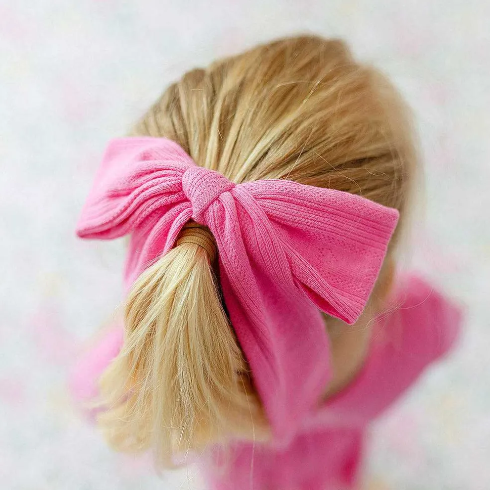 Posh Peanut Pointelle Luxe Bow Hair Clip Cheap