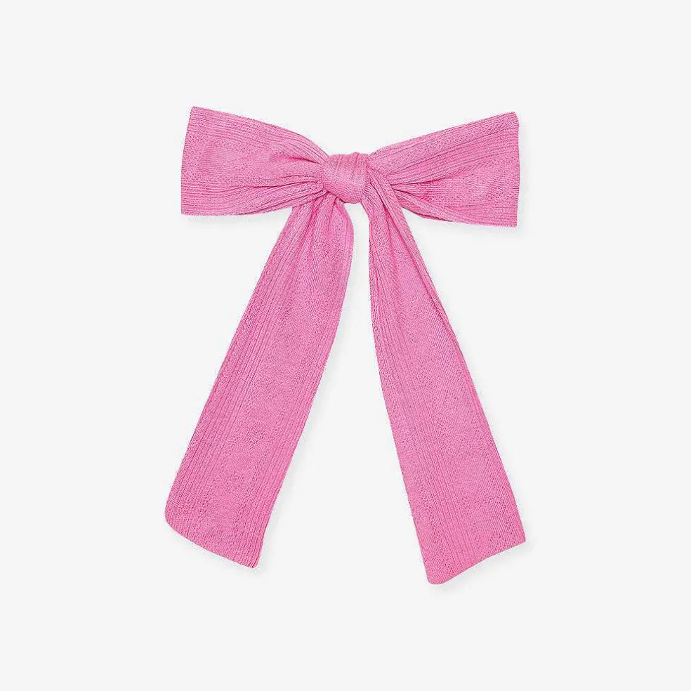 Posh Peanut Pointelle Luxe Bow Hair Clip Cheap