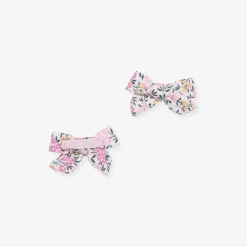 Posh Peanut Pointelle Mini Bow Hair Clips Discount