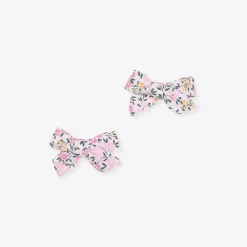 Posh Peanut Pointelle Mini Bow Hair Clips Discount
