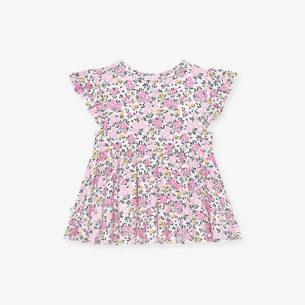 Posh Peanut Pointelle Peplum Bummie Set Cheap