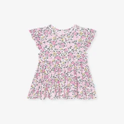 Posh Peanut Pointelle Peplum Bummie Set Cheap