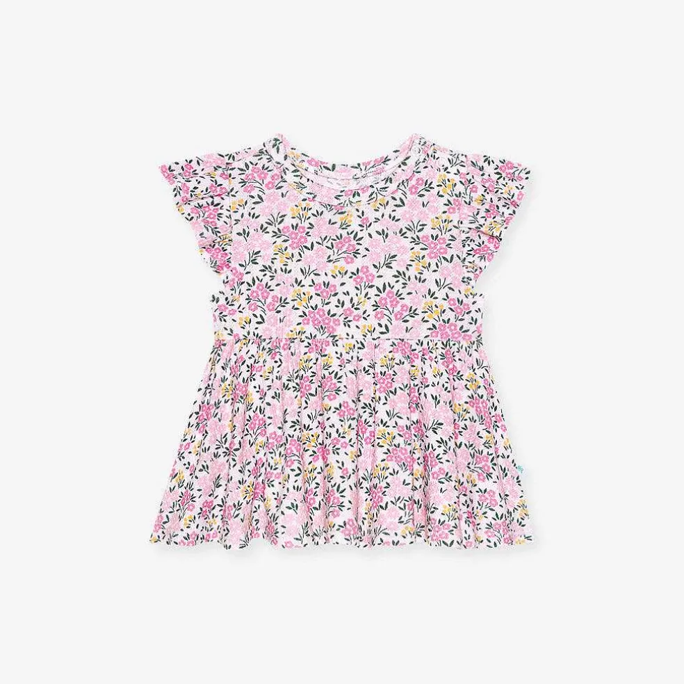 Posh Peanut Pointelle Peplum Bummie Set Cheap