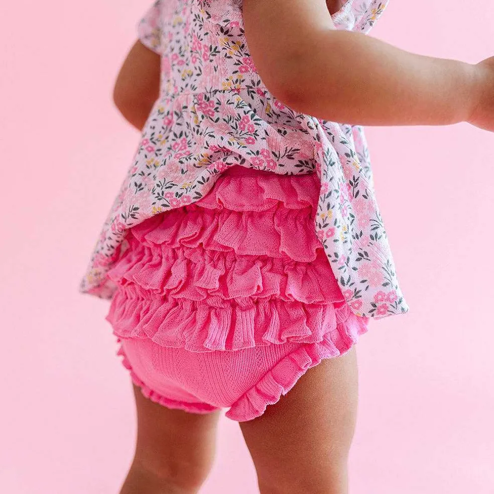 Posh Peanut Pointelle Peplum Bummie Set Cheap