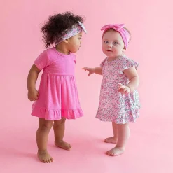Posh Peanut Pointelle Ruffled Bodysuit Dress Sale