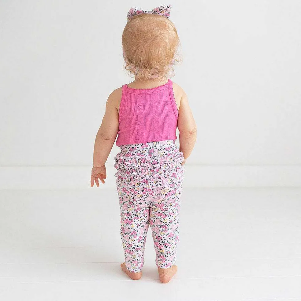 Posh Peanut Pointelle Ruffled Bum Leggings Best Sale