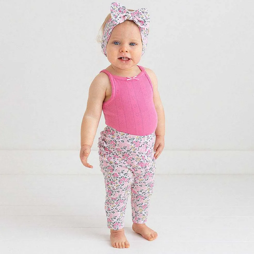 Posh Peanut Pointelle Ruffled Bum Leggings Best Sale